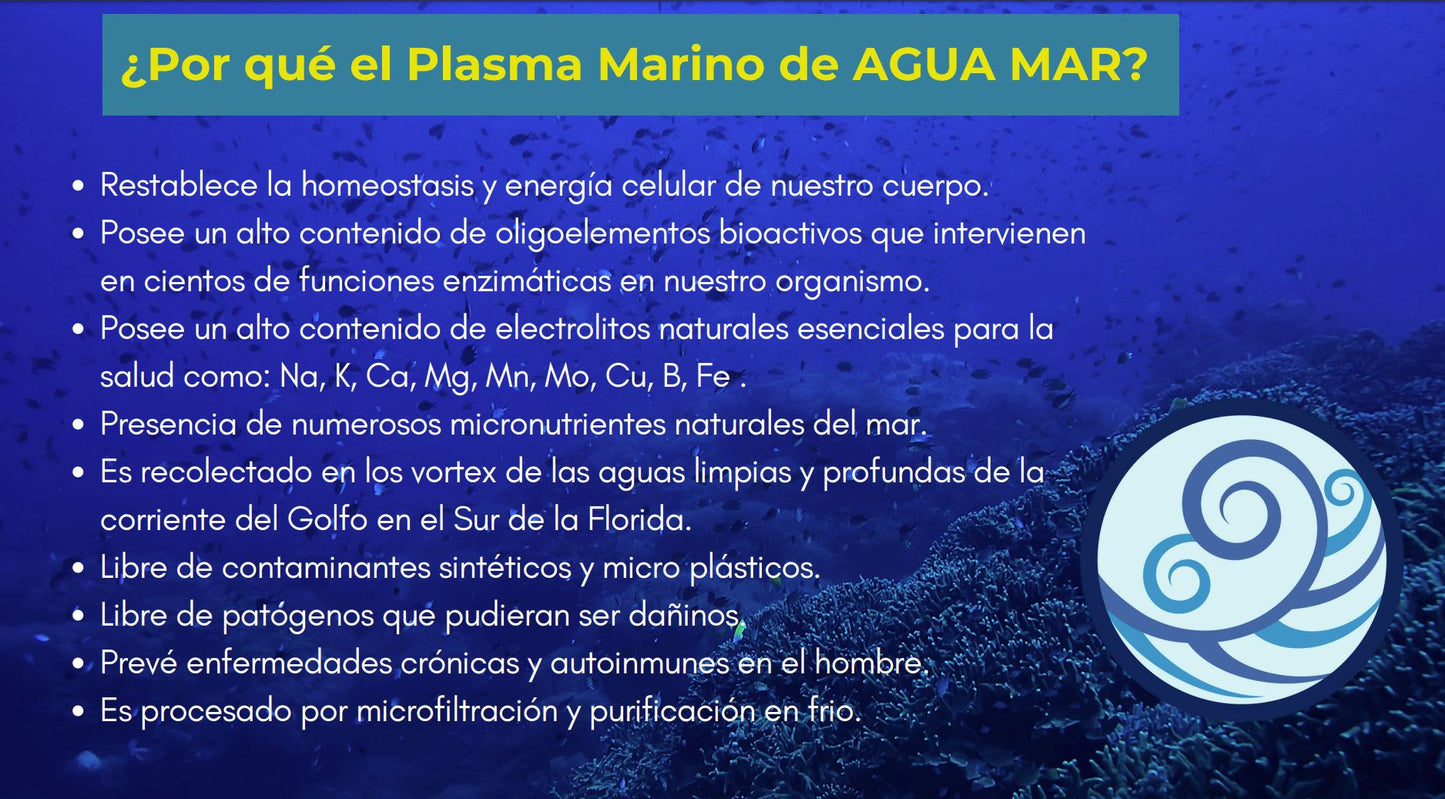 Plasma Marino / Marine Plasma Family Pack with FREE SHIPPING 8 x 33.2oz 1000ml